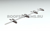 Комплект опор рельса безопасности Prestige композит, 4 шт, RAL 8019