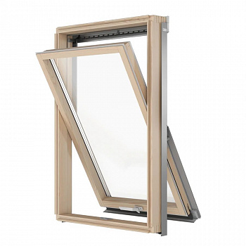 Мансардное окно RoofLITE+ 78х118 см AAY B900, Дерево, однокамерный стеклопакет