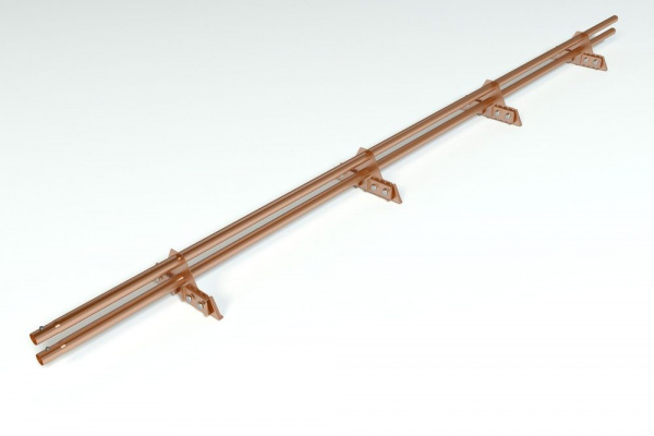 Снегозадержатель для фальцевой кровли Roofsystems Copper compact фальц, L= 3000 мм медь