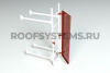 Ограничитель доступа стеновой лестницы Roofsystems Prestige, 600 мм, RAL 3009
