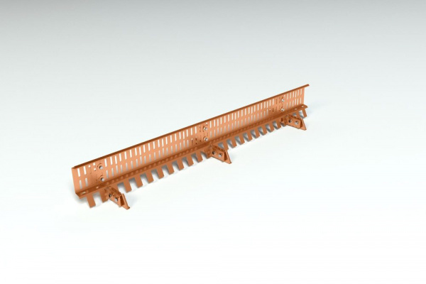 Снегозадержатель решетчатый для фальцевой кровли Roofsystems Copper compact фальц, L= 1500 мм медь
