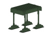 Эвакуационный трап для плоской кровли Roofsystems Prestige, L=692 мм, RAL 6020