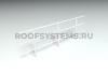 Ограждение кровельное для фальцевой кровли Roofsystems Alum Master фальц, H=900 мм, RAL 9010