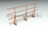 Ограждение кровельное, универсальное Roofsystems Alum Next, H=1200 мм, RAL 8004