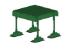 Эвакуационный трап для плоской кровли Roofsystems Prestige, L=1038 мм, RAL 6002