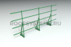 Ограждение кровельное, универсальное Roofsystems Alum Next, H=1200 мм, RAL 6002