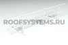 Ограждение кровельное для мягкой черепицы и сланца Roofsystems Prestige, H=600 мм, RAL 9010