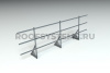 Ограждение кровельное, универсальное Roofsystems Alum Next, H=900 мм, RAL 7024