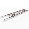 Лестница кровельная для фальцевой кровли Roofsystems Prestige 400 Next фальц, L=3000 мм RAL 8017