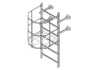 Дверца экрана пожарной лестницы Roofsystems, ГОСТ, RAL 9010