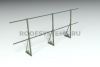 Ограждение кровельное для фальцевой кровли Roofsystems Econom Smart фальц, H=1200 мм RAL 6020, L=3000 мм