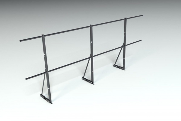 Ограждение кровельное для фальцевой кровли Roofsystems Econom фальц, H=1200 мм RAL 9005