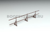 Ограждение кровельное для фальцевой кровли Roofsystems Alum Master фальц, H=600 мм, RAL 8017