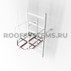 Дверца экрана пожарной лестницы Roofsystems, ГОСТ, RAL 8017