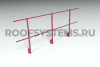 Ограждение кровельное на парапет Roofsystems Econom, H=1200 мм RAL 3011, L=3000 мм