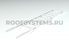 Лестница кровельная для мягкой черепицы и сланца Roofsystems Prestige 400, L=3000 мм, RAL 9010