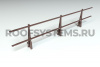 Ограждение кровельное на парапет Roofsystems Prestige, H=600 мм RAL 8017, L=3000 мм