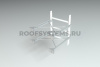 Кронштейн крепления пожарной лестницы к стене Roofsystems, ГОСТ, L=1200 мм, RAL 7004