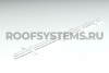 Снегозадержатель для мягкой черепицы и сланца Roofsystems Prestige, 4 опоры, 2 трубы, овал 45х25, RAL 9010