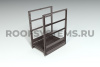 Площадка выхода пожарной лестницы Roofsystems, ГОСТ, 800 мм, L=1500 мм RAL 8019