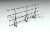 Ограждение кровельное для фальцевой кровли Roofsystems Alum Master фальц, H=1200 мм, RAL 6020