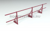 Ограждение кровельное для фальцевой кровли Roofsystems Econom Smart фальц, H=600 мм RAL 3005, L=3000 мм