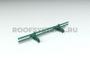 Снегозадержатель универсальный Roofsystems Alum Next, 2 опоры, 2 трубы, круг Ø32 мм, RAL 6005