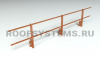 Ограждение кровельное на парапет Roofsystems Promo, H=600 мм RAL 8004, L=3000 мм