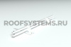 Снегозадержатель для мягкой черепицы и сланца Roofsystems Prestige, 2 опоры, 2 трубы, овал 45х25, RAL 9010