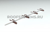 Комплект опор рельса безопасности Prestige композит, 4 шт, RAL 8017
