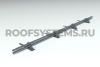 Снегозадержатель для мягкой черепицы и сланца Roofsystems Prestige, 4 опоры, 2 трубы, овал 45х25, RAL 7024