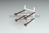 Кронштейн крепления пожарной лестницы к стене Roofsystems, ГОСТ, L=1000 мм, RAL 8017