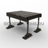 Эвакуационный трап для плоской кровли Roofsystems Prestige, L=1384 мм, RAL 8019