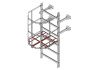 Дверца экрана пожарной лестницы Roofsystems, ГОСТ, RAL 3009