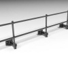 Ограждение кровельное на парапет Roofsystems Prestige с удлинителем, H=600 мм RAL 7024, L=3000 мм