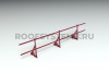 Ограждение кровельное для фальцевой кровли Roofsystems Alum Master фальц, H=600 мм, RAL 3005