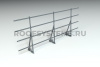 Ограждение кровельное для фальцевой кровли Roofsystems Alum Master фальц, H=1200 мм, RAL 7024