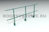 Ограждение кровельное на парапет Roofsystems Promo, H=1200 мм RAL 6005, L=3000 мм