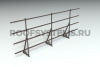 Ограждение кровельное для фальцевой кровли Roofsystems Prestige Master фальц, H=1200 мм RAL 8019, L=3000 мм