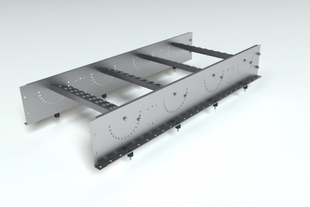 Лестница кровельная маршевая, универсальная Roofsystems Prestige Next, 485 мм, L=1200 мм zinc