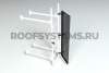 Ограничитель доступа стеновой лестницы Roofsystems Prestige, 600 мм, RAL 9005