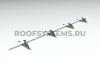 Комплект опор рельса безопасности Prestige фальц, 4 шт RAL 6020