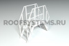 Переход через парапет Roofsystems Prestige, высота 1,02 м, ширина 800 мм, RAL 9010