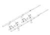 Лестница кровельная Roofsystems Prestige 600 Master фальц, L=1200 мм RAL 9010