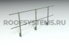 Ограждение кровельное на парапет Roofsystems Econom, H=1200 мм RAL 6020, L=3000 мм