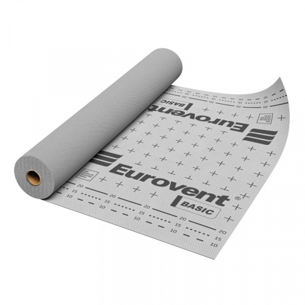 Eurovent BASIC, 3-х слойная супердиффузионная мембрана, 75 м²