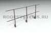 Ограждение кровельное на парапет Roofsystems Promo, H=1200 мм RAL 8017, L=3000 мм