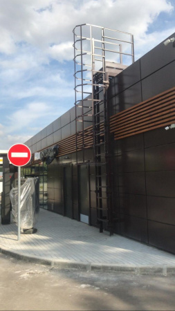 Дверца экрана пожарной лестницы Roofsystems, ГОСТ