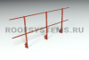 Ограждение кровельное на парапет Roofsystems Promo, H=1200 мм RAL 3009, L=3000 мм