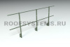 Ограждение кровельное на парапет Roofsystems Promo, H=1200 мм RAL 6020, L=3000 мм